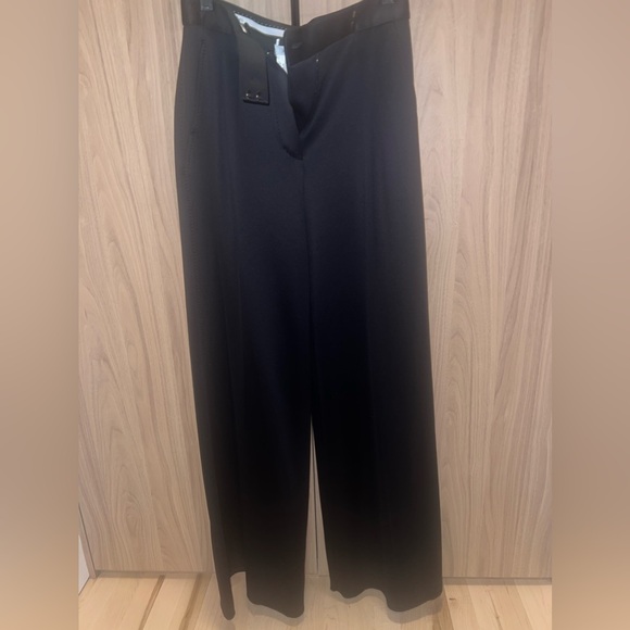 MaxMara Zinnia Pleated Jersey Wide Leg Pants - Picture 7 of 10